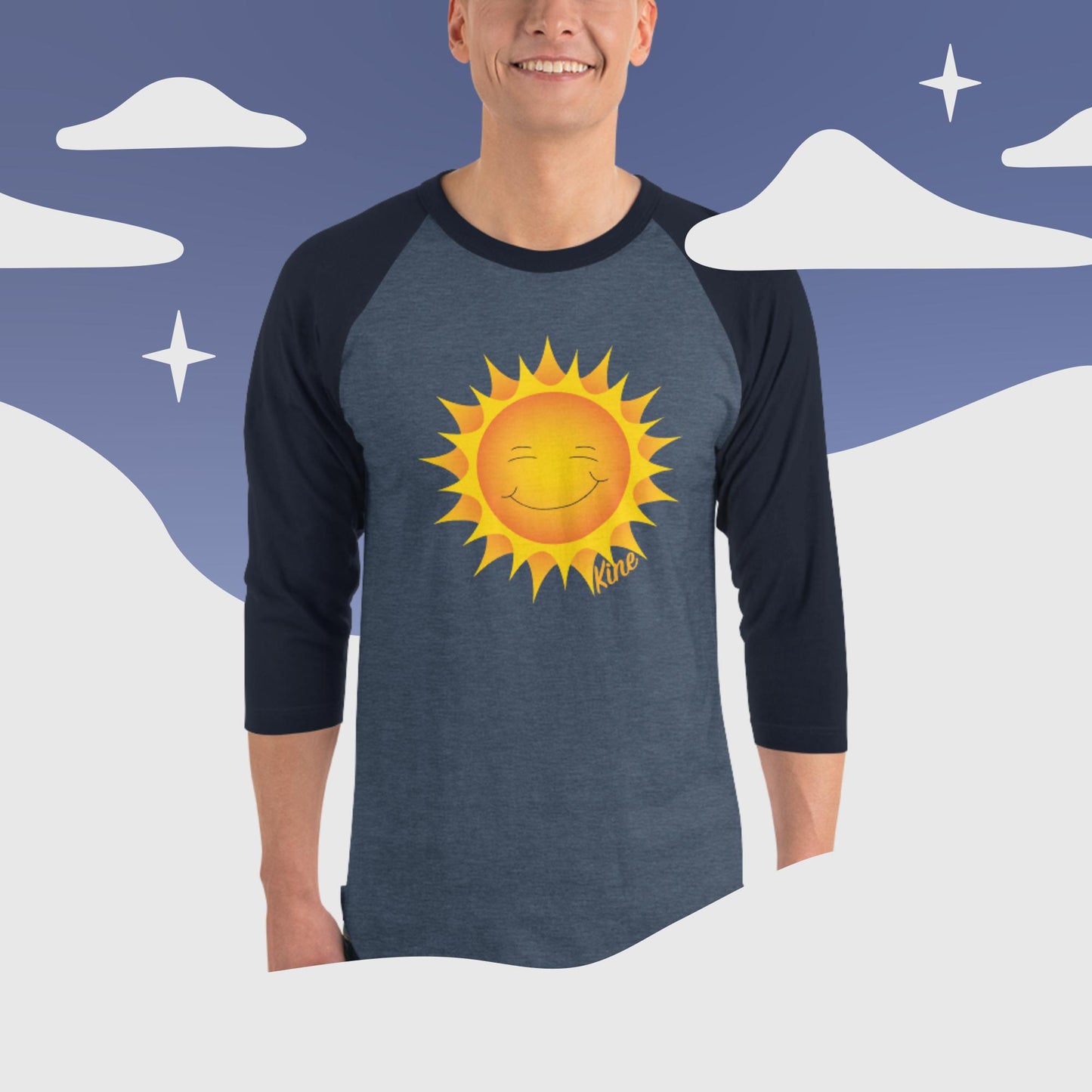 NEW LOGO LAUNCH! Kine Threads ¾ Sleeve Raglan Shirt