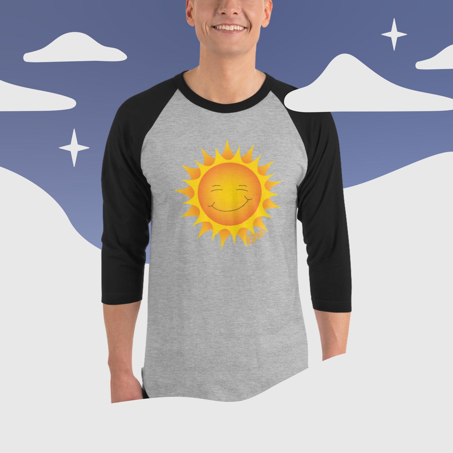 NEW LOGO LAUNCH! Kine Threads ¾ Sleeve Raglan Shirt