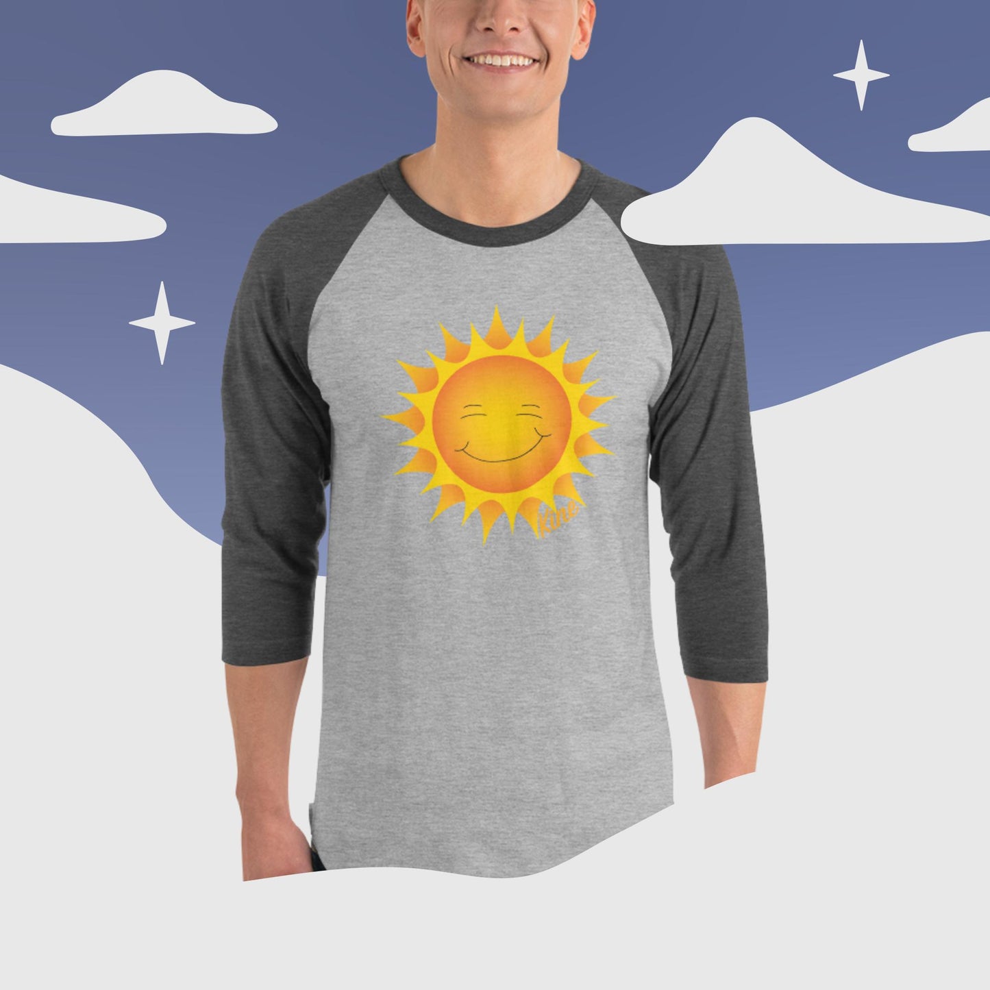 NEW LOGO LAUNCH! Kine Threads ¾ Sleeve Raglan Shirt
