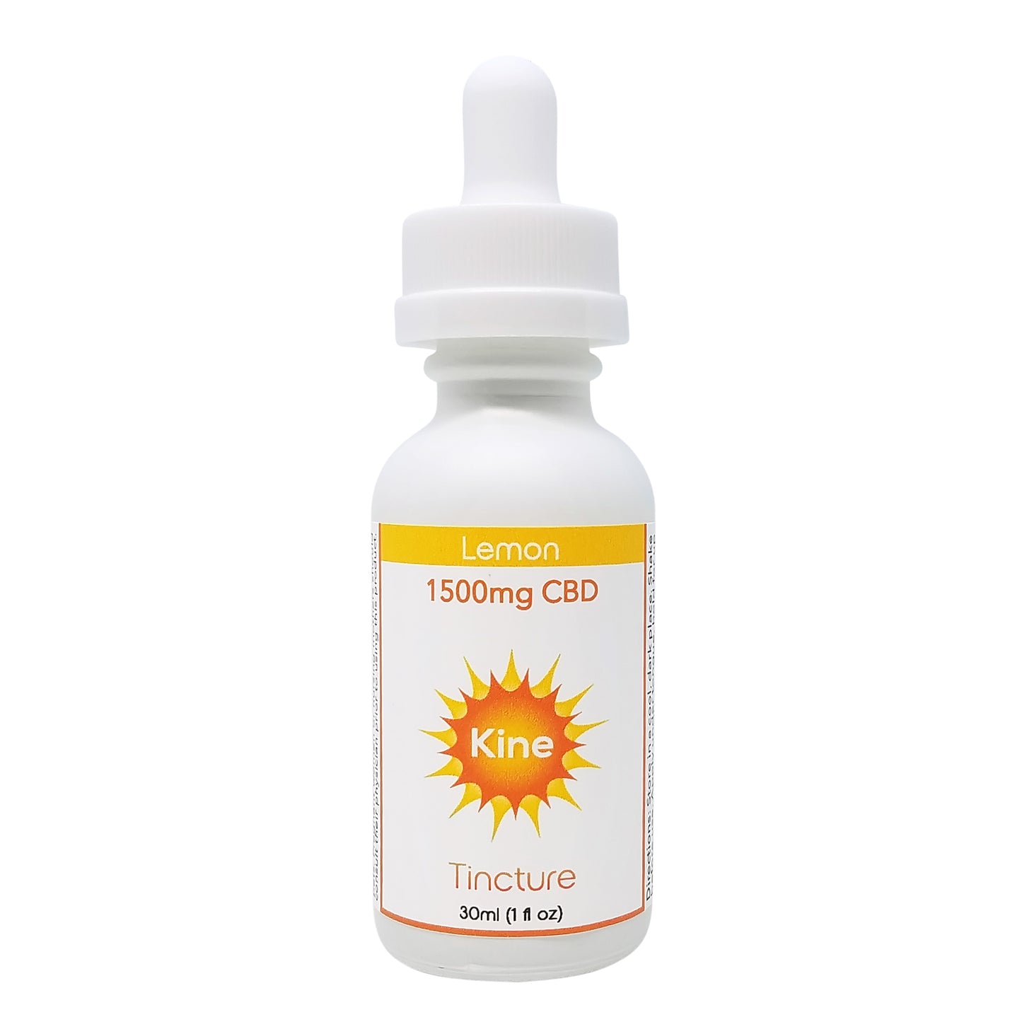 Kine Lemon flavored organic CBD tincture 1500mg hemp-derived drops