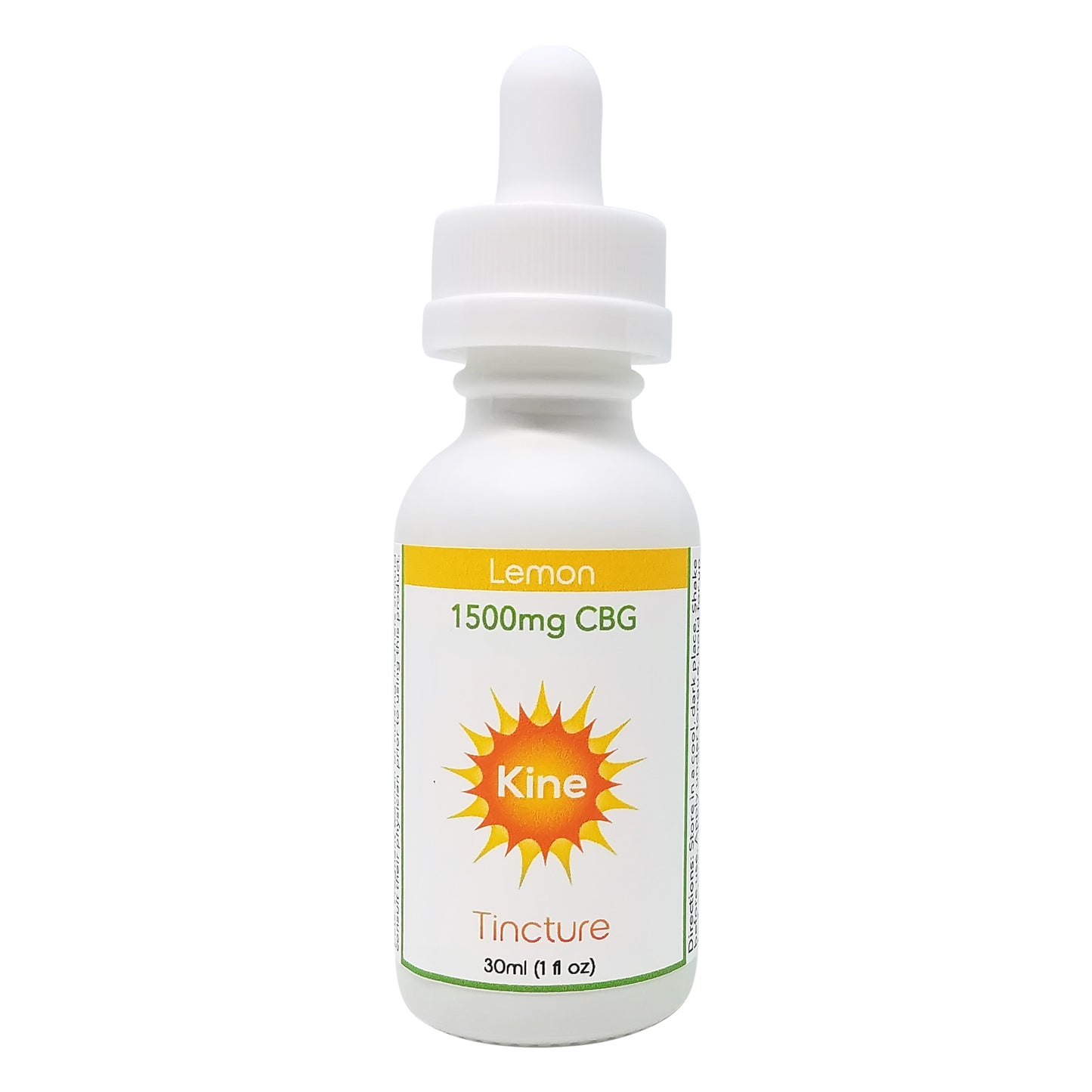 Kine Lemon flavored organic CBG 1500mg tincture drops