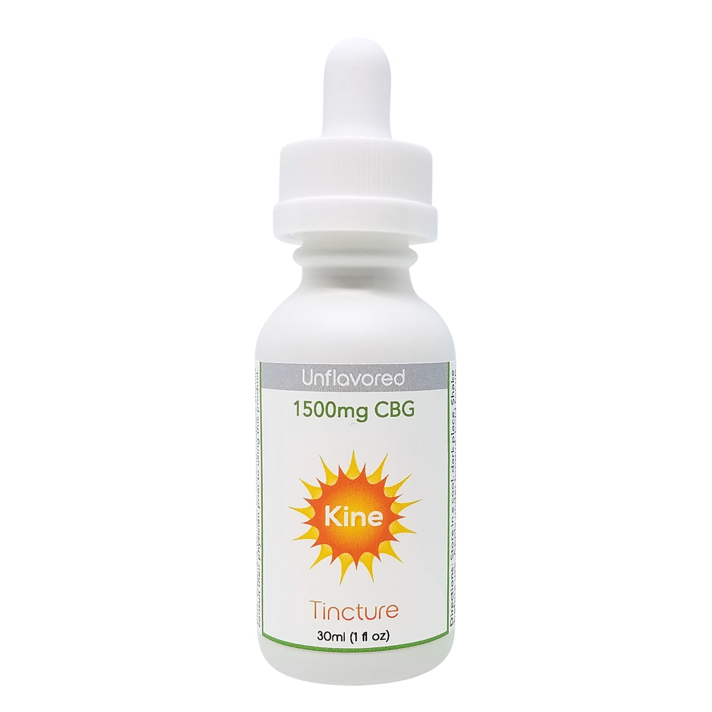 Kine Unflavored plain Organic CBG 1500mg Tincture drops
