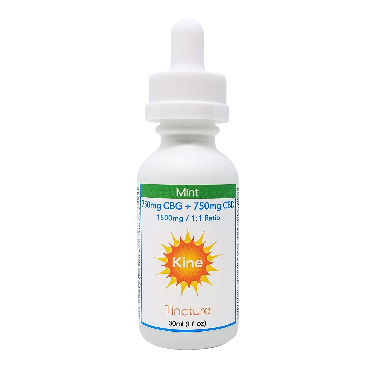 Kine Mint Flavored Organic CBG CBD 1:1 1500mg tincture drops