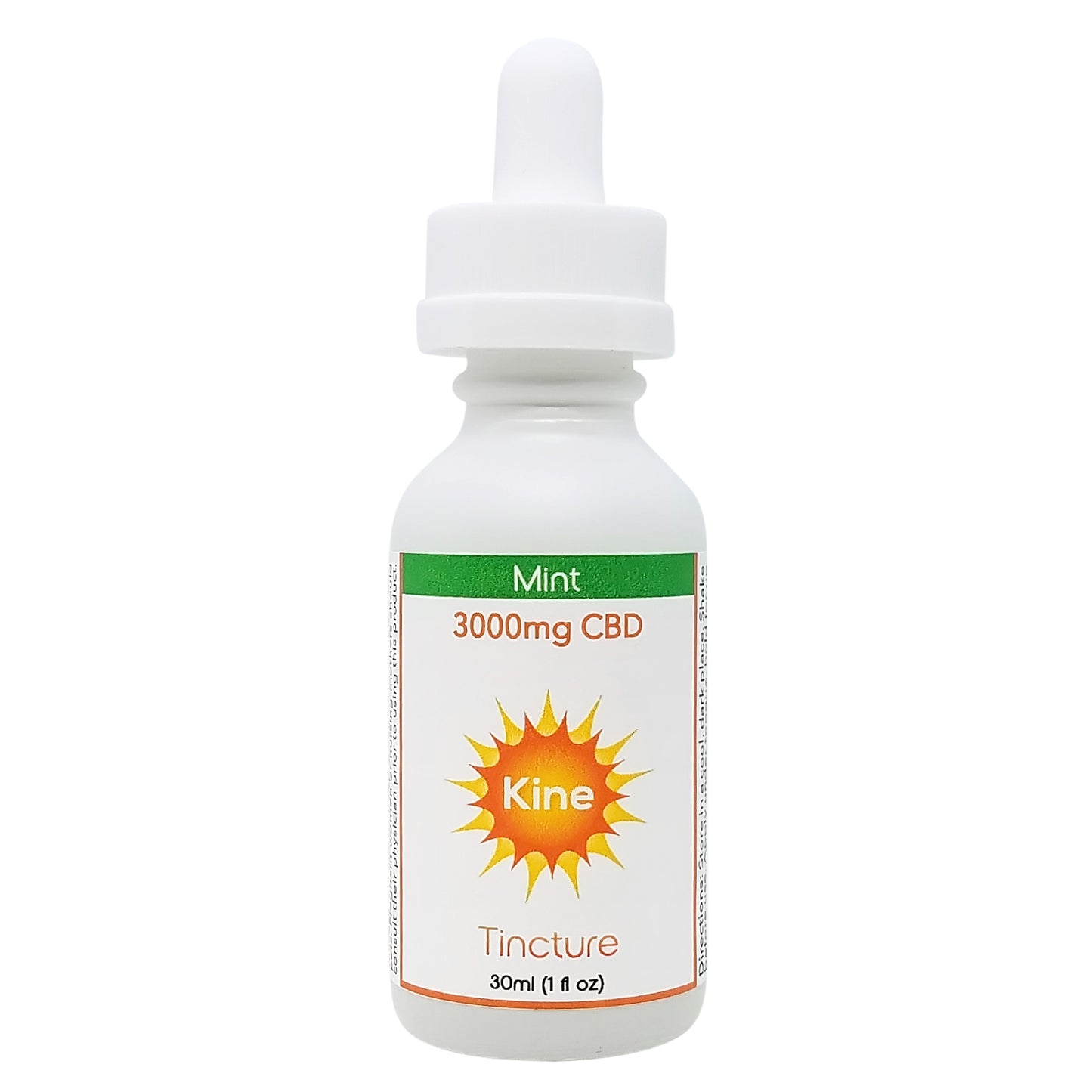 Kine Mint Flavored 3000mg organic CBD Tincture drops