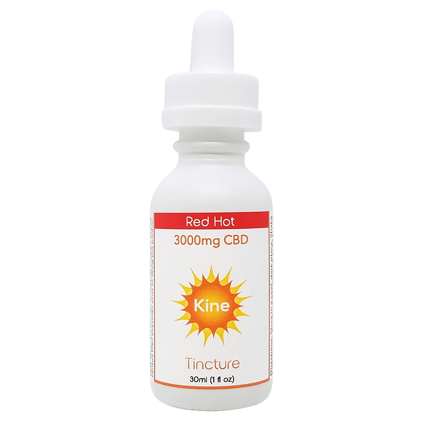 Kine Red Hot Cinnamon Flavored Organic CBD 3000mg Tincture drops