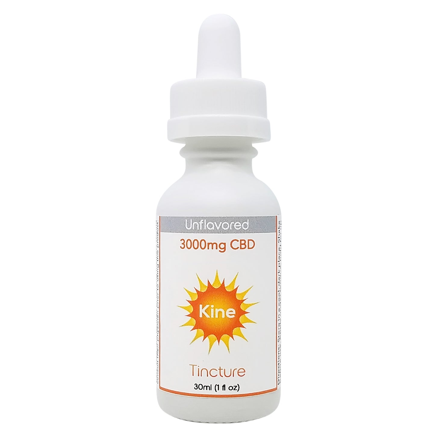 Kine Unflavored plain Organic CBD 3000mg Tincture drops