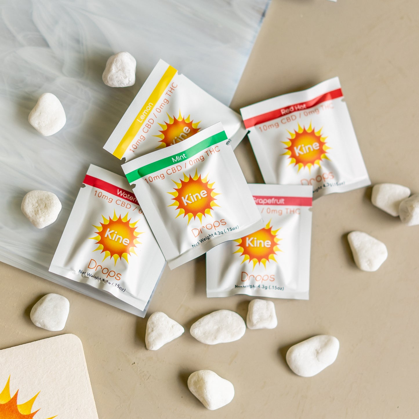 Kine Single 50mg 1:1 CBG CBD Lozenges Drops