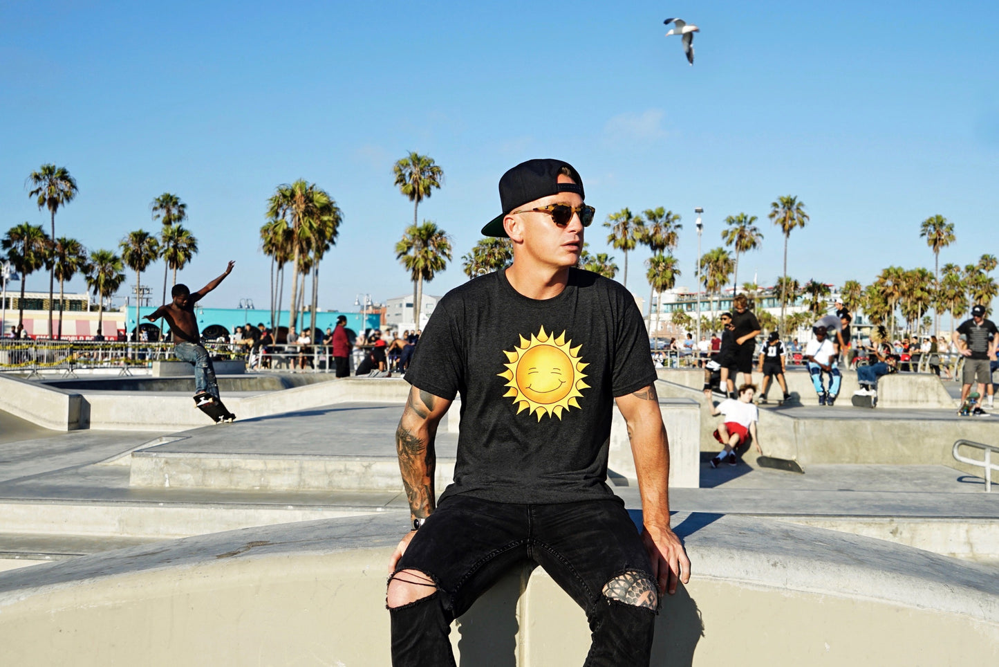 NEW LOGO LAUNCH! Kine Threads Men's Tri Blend Crewneck Tee