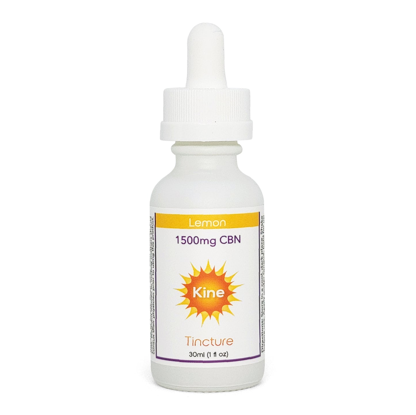 Kine Lemon flavored organic CBN 1500mg tincture drops
