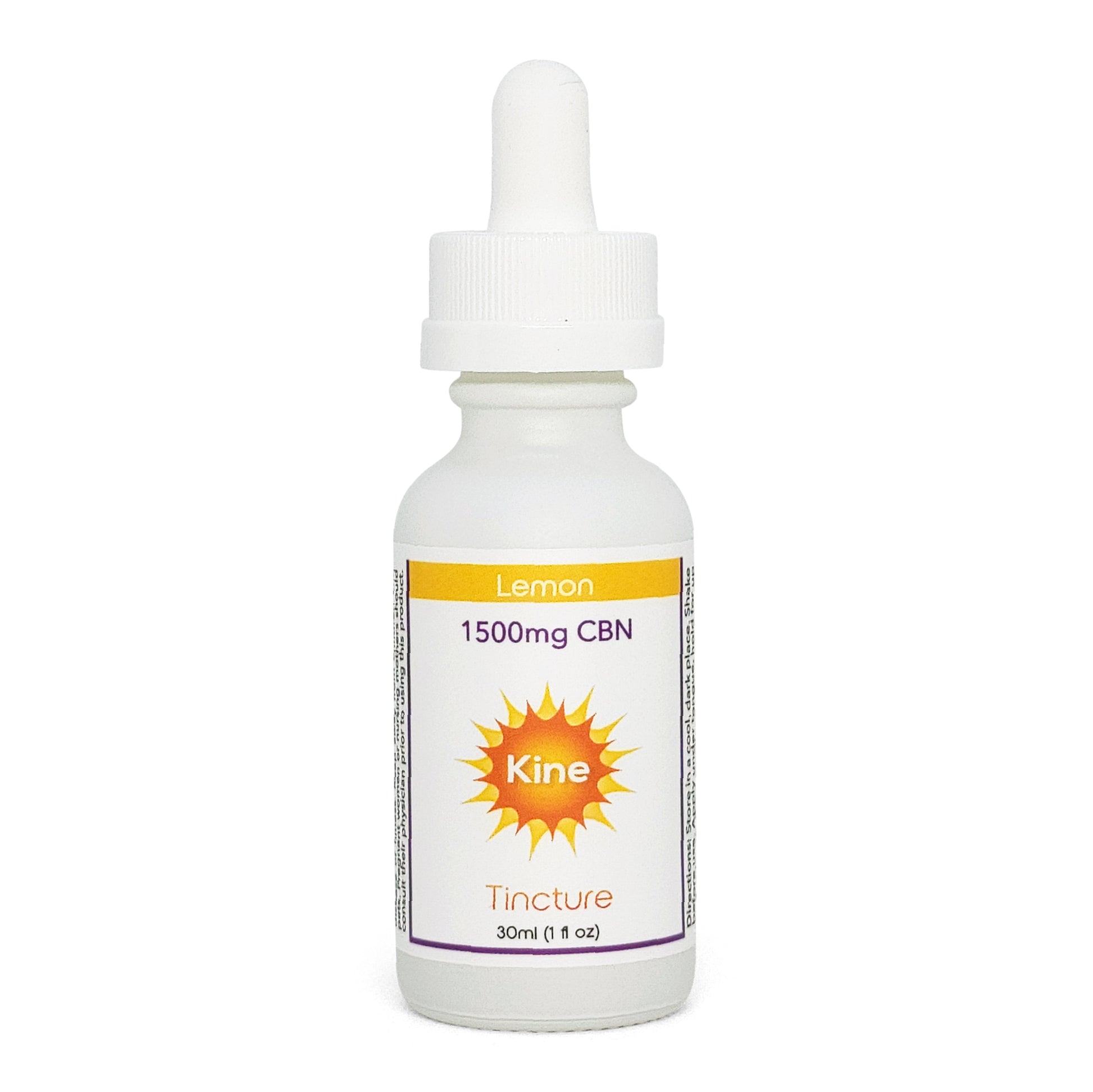 Kine Lemon flavored organic CBN 1500mg tincture drops