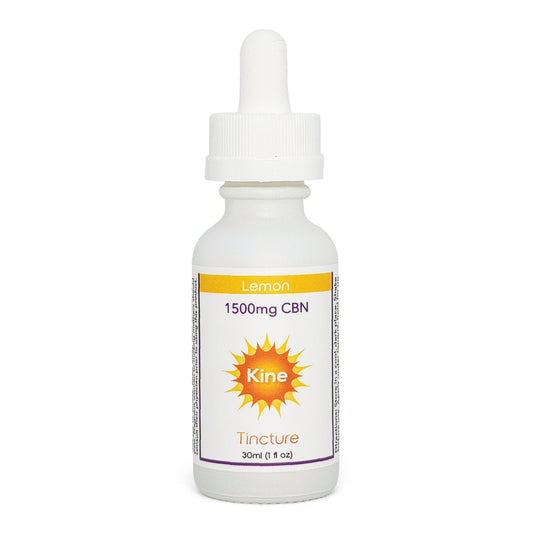 Kine Lemon flavored organic CBN 1500mg tincture drops