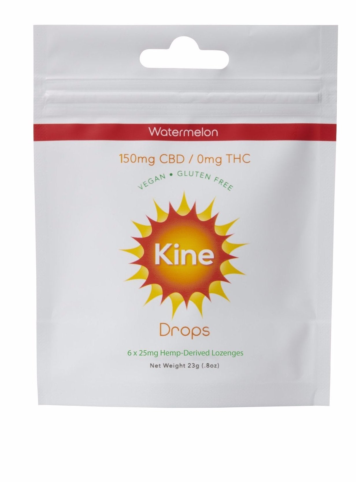 Watermelon 25mg 150mg CBD Drops Lozenges cough drops hemp