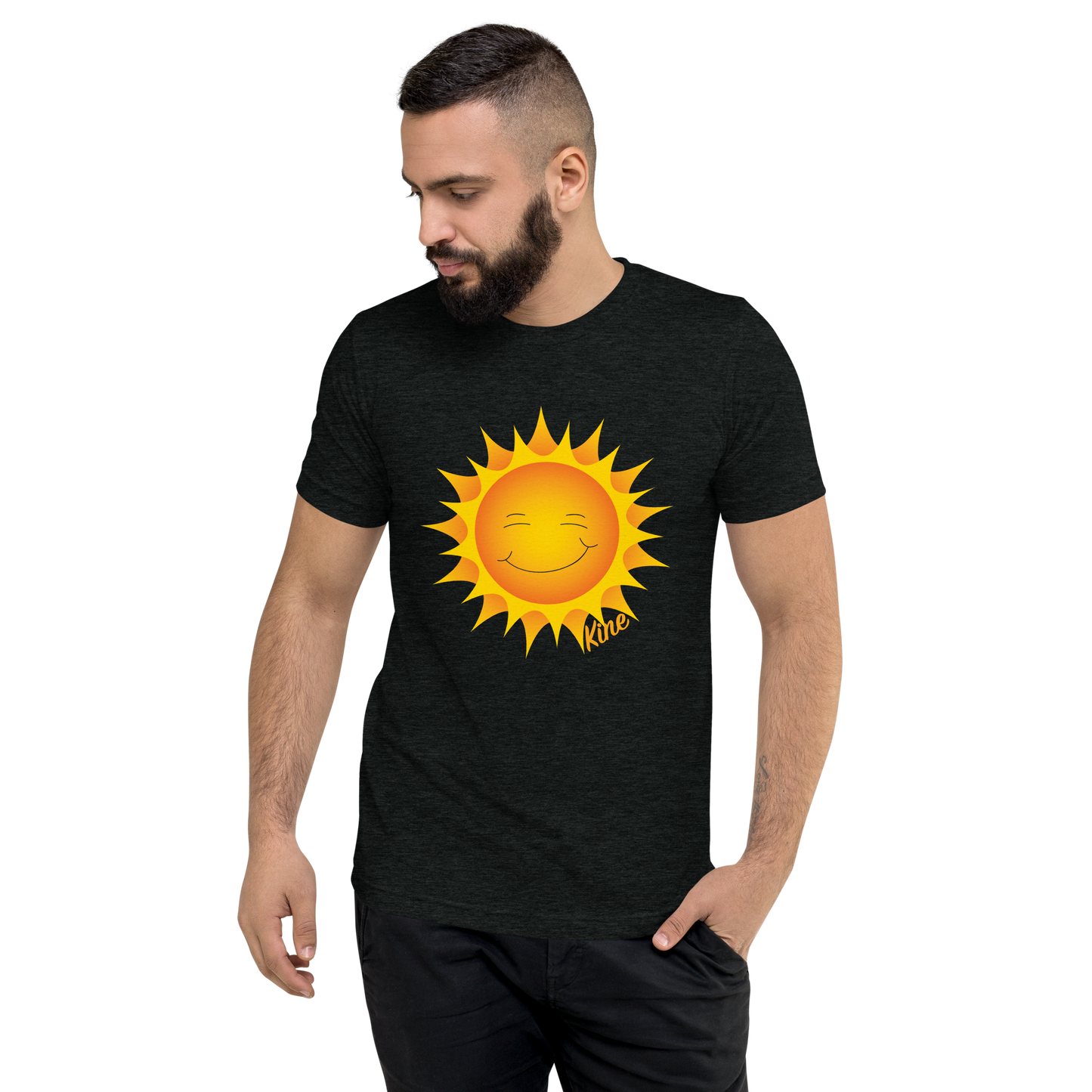 NEW LOGO LAUNCH! Kine Threads Men's Tri Blend Crewneck Tee