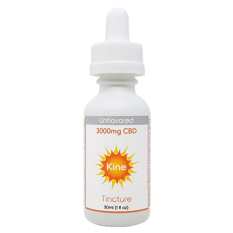 Kine Unflavored plain Organic CBD 3000mg Tincture drops