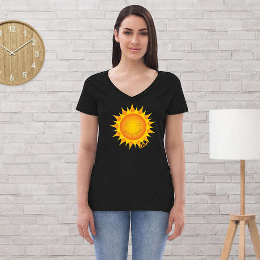 NEW LOGO LAUNCH!  Women’s Recycled V-neck T-shirt