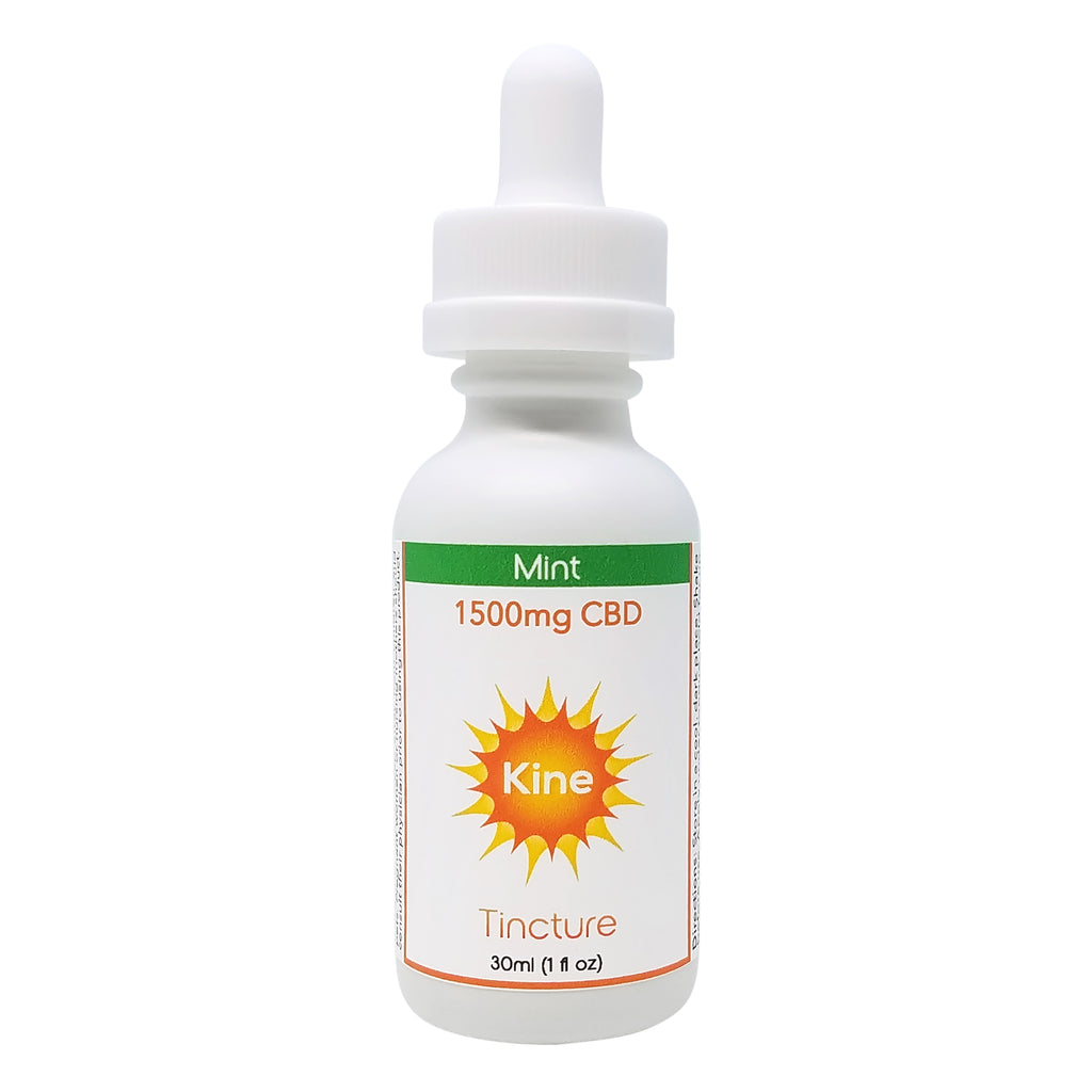 Kine Mint Flavored 1500mg organic CBD Tincture drops