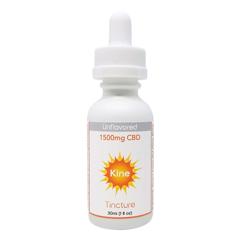 Kine Unflavored plain Organic CBD 1500mg Tincture drops