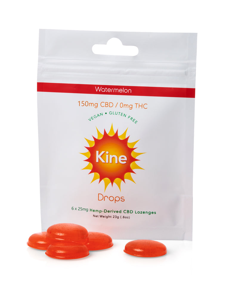 Watermelon 25mg 150mg CBD Drops Lozenges cough drops hemp