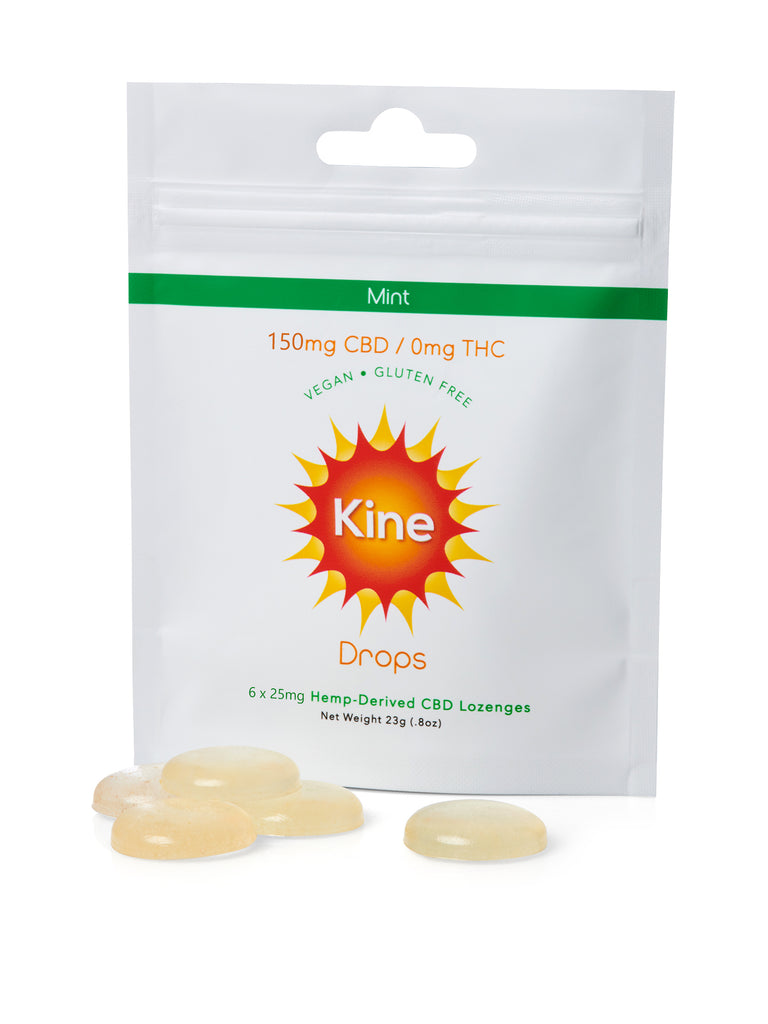 Kine Mint Flavored organic CBD 25mg 150mg Drops Lozenges