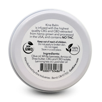 Kine CBG CBD muscle balm rub lotion 2000mg extra strength hemp ingredients