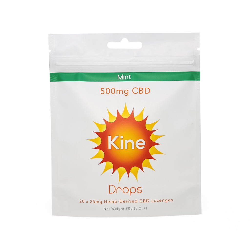 Kine Mint Flavored organic CBD 25mg 500mg Drops Lozenges