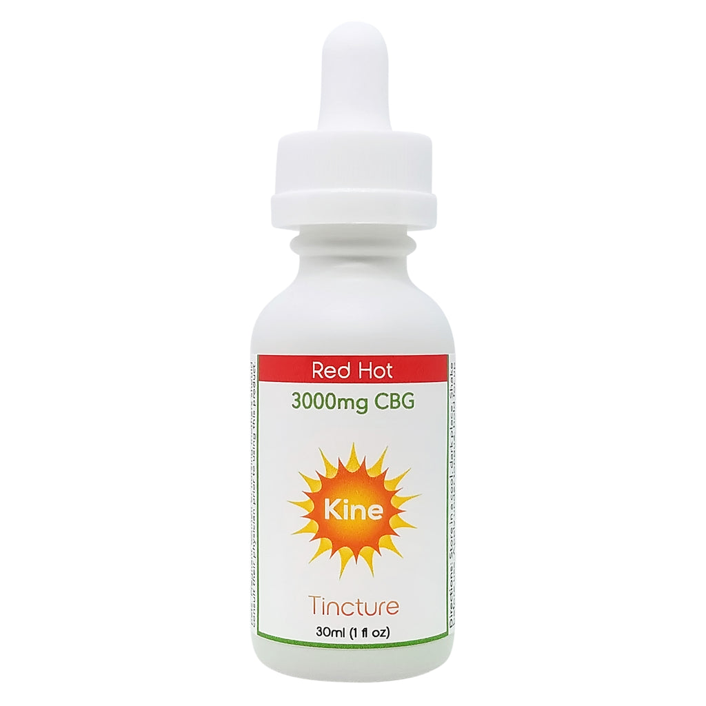 Kine Red Hot Cinnamon Flavored Organic CBG 3000mg tincture drops