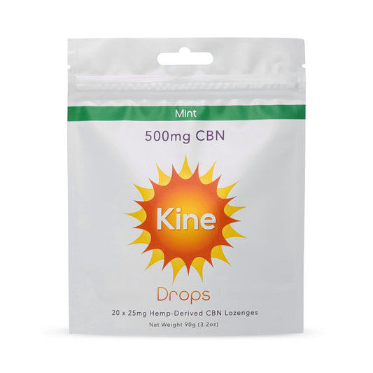 Kine Mint Flavored Organic CBN 25mg 500mg lozenge drops