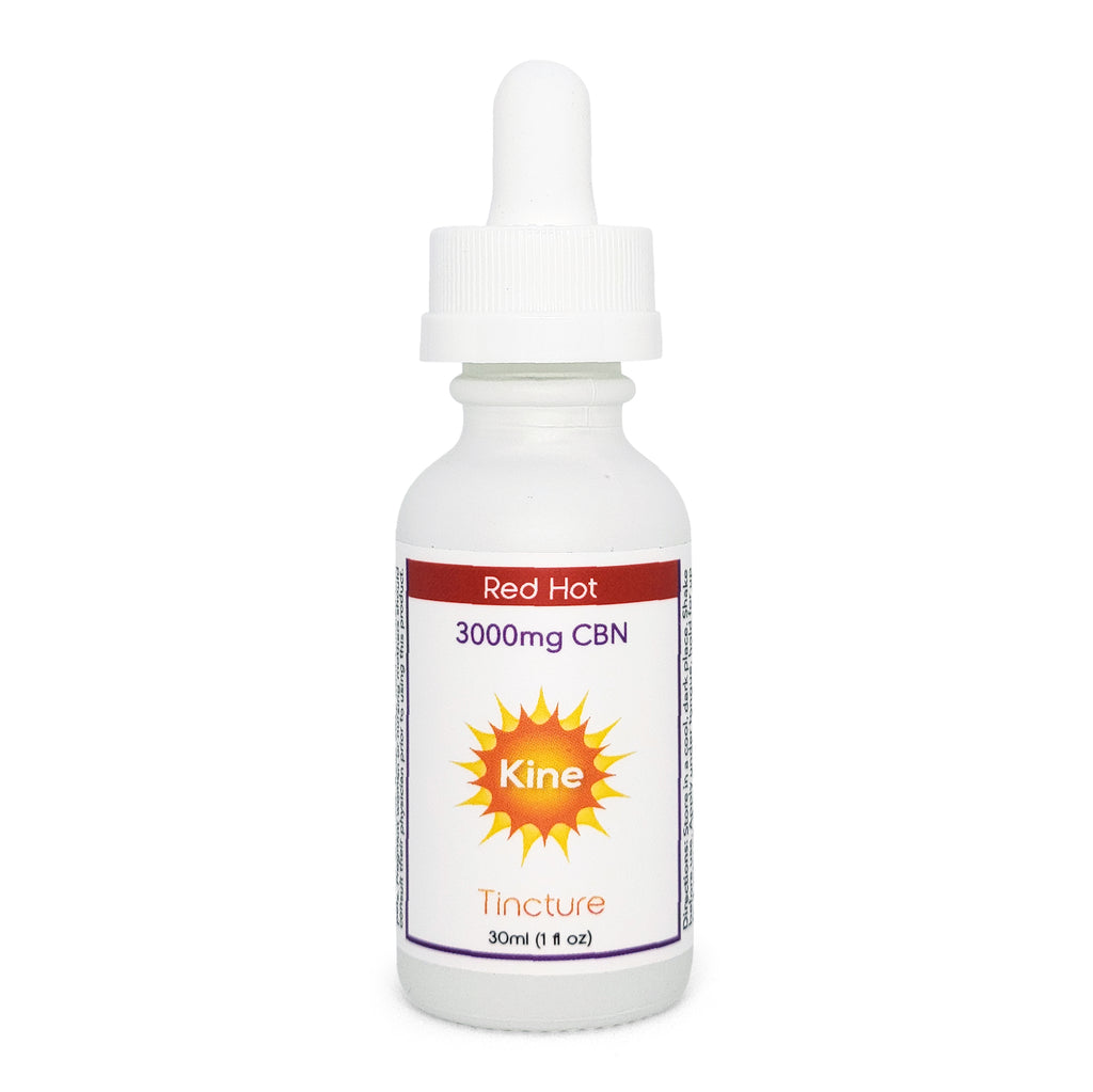 Kine Red Hot Cinnamon Flavored Organic CBN 3000mg tincture drops