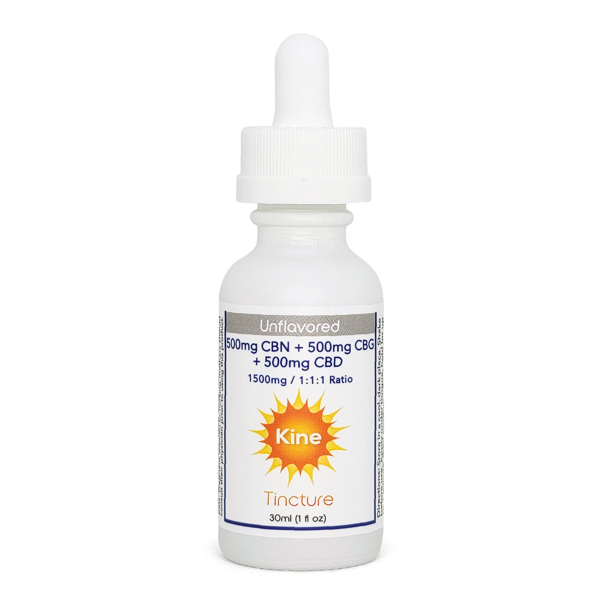 CBD CBG CBN Tincture (Unflavored) - 1:1:1 Ratio (1500mg/3000mg